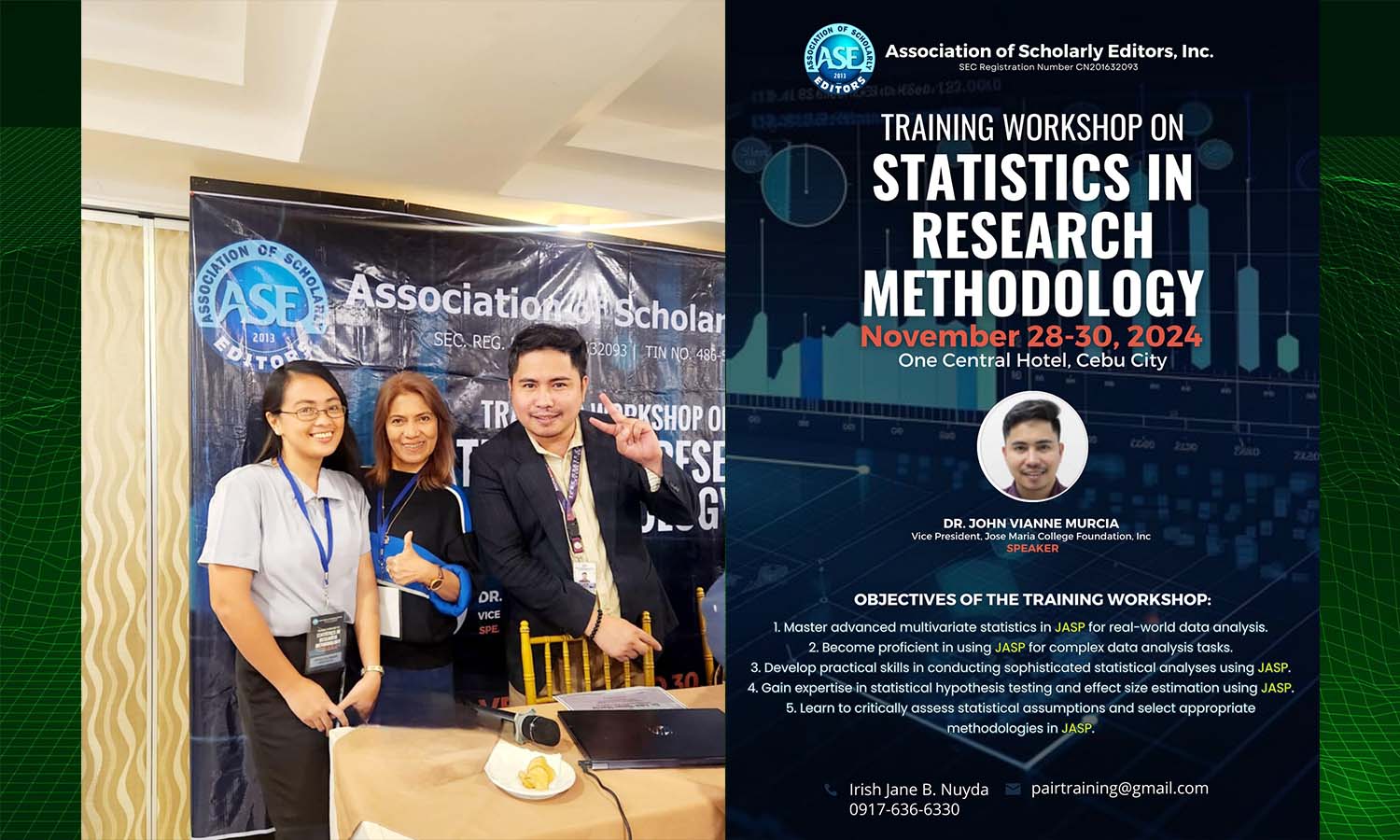 Samar Colleges, Inc. Participates in a Training Workshop on Statistics in Research Methodology