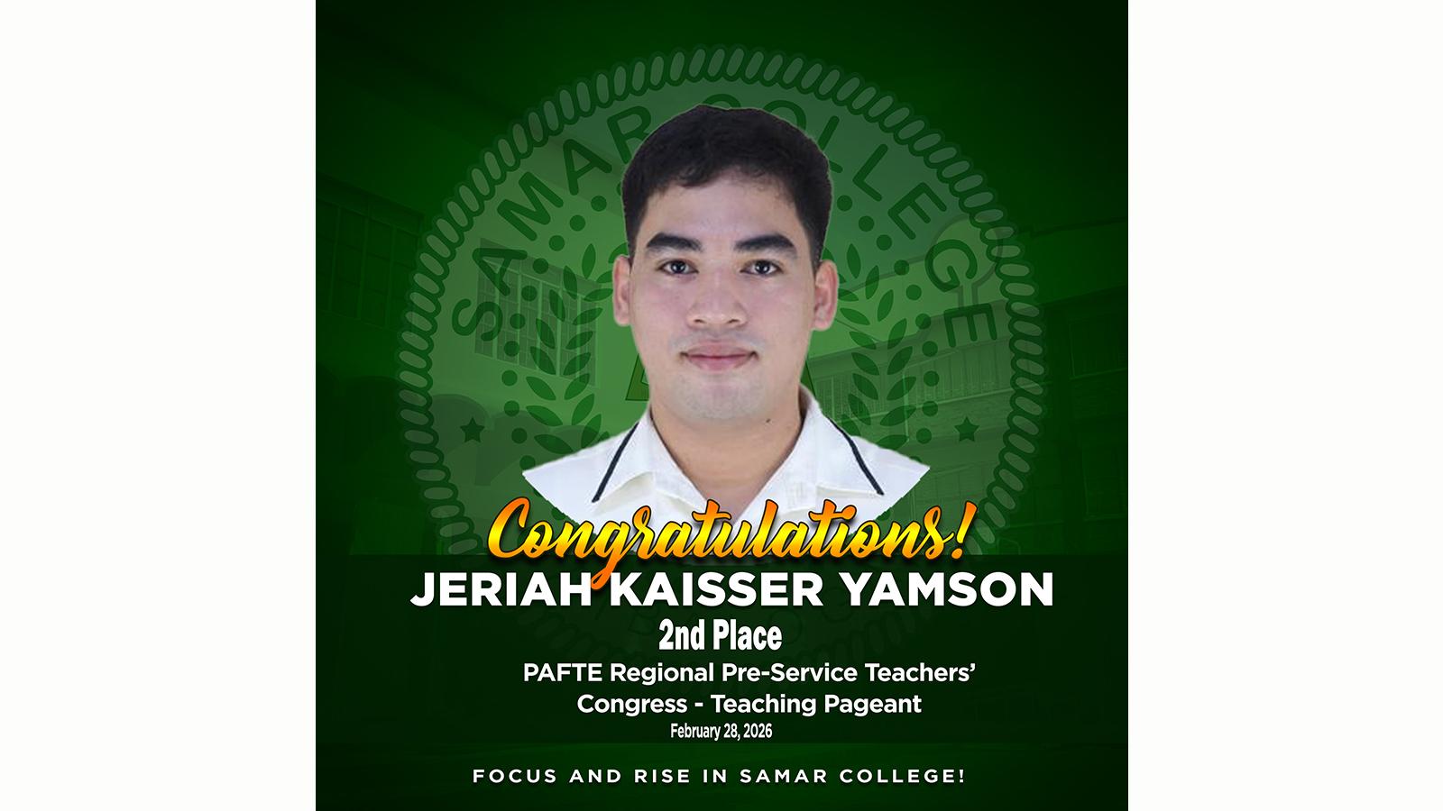 Samar Colleges, Inc. Places 2nd in Regional Pre-Service Teachers’ Congress - Teaching Pageant